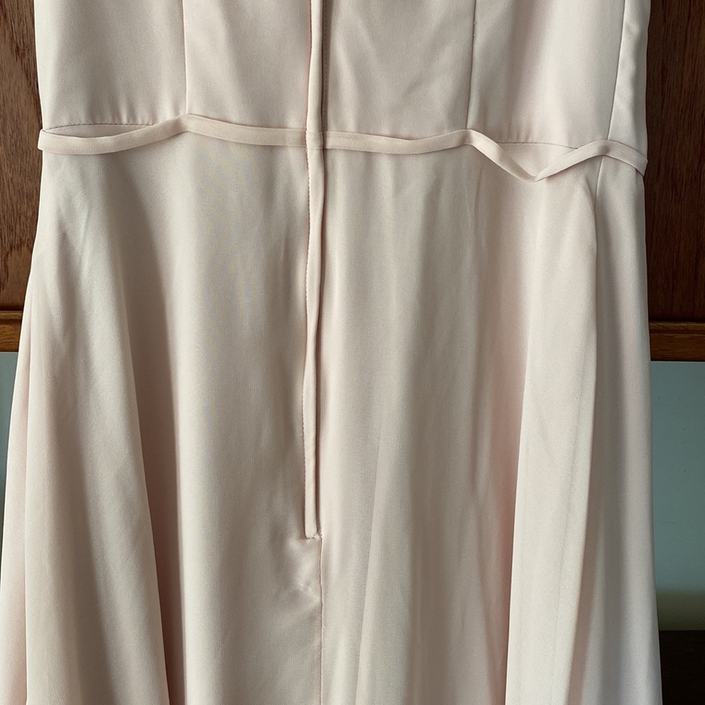 Mori Lee bridesmaid dress. Midi Flutter Sleeve Chiffon Dress - STYLE #21704 - Picture 12 of 16